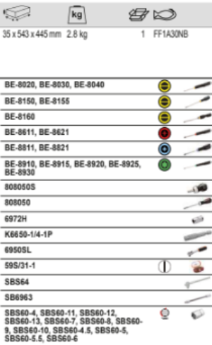 BAHCO FF1A30NB Fit&Go 3/3 Foam Laser Marked ERG Screwdrivers - Premium Screwdrivers from BAHCO - Shop now at Yew Aik.