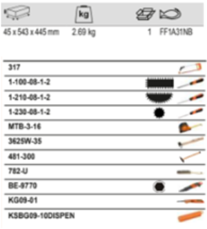 BAHCO FF1A31NB Fit&Go 3/3 Foam Inlay Laser Marked Files & L-Keys - Premium Foam Inlay from BAHCO - Shop now at Yew Aik.