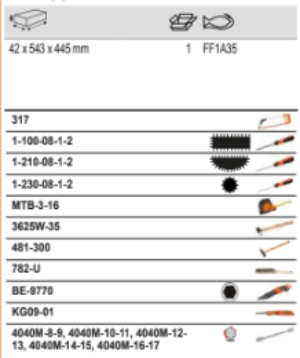 BAHCO FF1A35 Fit&Go 3/3 Foam Inlay Striking and File Set - 24 Pcs - Premium Striking and File Set from BAHCO - Shop now at Yew Aik.