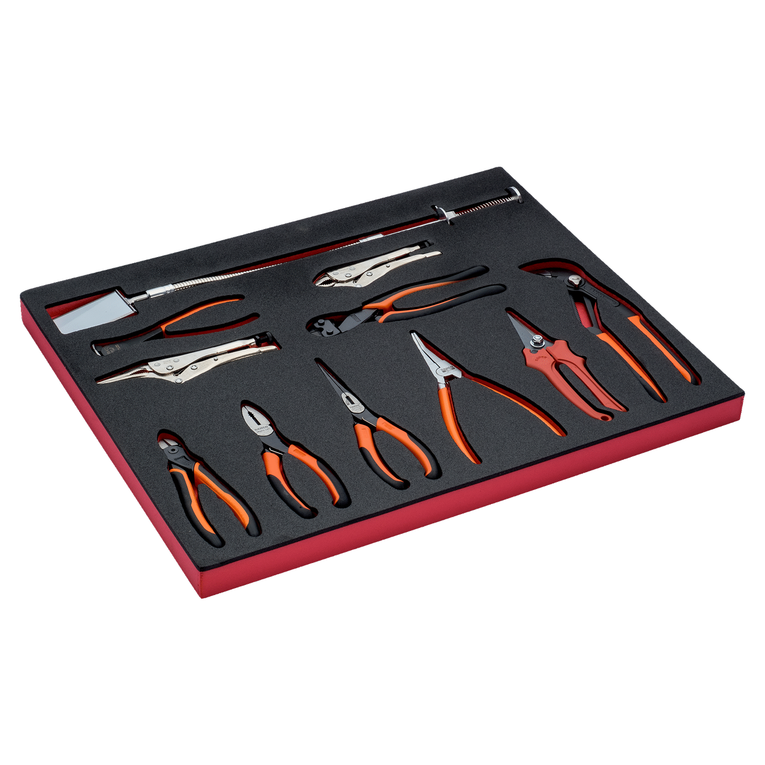 BAHCO FF1A4002 Fit&Go 3/3 Foam Inlay Pliers Set - 11 Pcs - Premium Pliers Set from BAHCO - Shop now at Yew Aik.