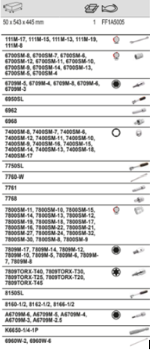 BAHCO FF1A5005 Fit&Go 3/3 Foam Inlay Standard Wrench/Socket Set - Premium SOCKET SET from BAHCO - Shop now at Yew Aik.