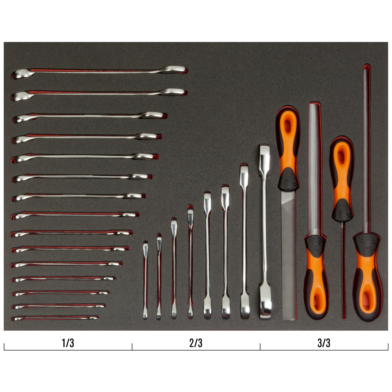 BAHCO FF1A5006 Fit&Go 3/3 Foam Inlay Files and Wrench Set 27 Pcs - Premium Files and Wrench Set from BAHCO - Shop now at Yew Aik.