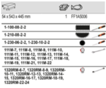BAHCO FF1A5006 Fit&Go 3/3 Foam Inlay Files and Wrench Set 27 Pcs - Premium Files and Wrench Set from BAHCO - Shop now at Yew Aik.