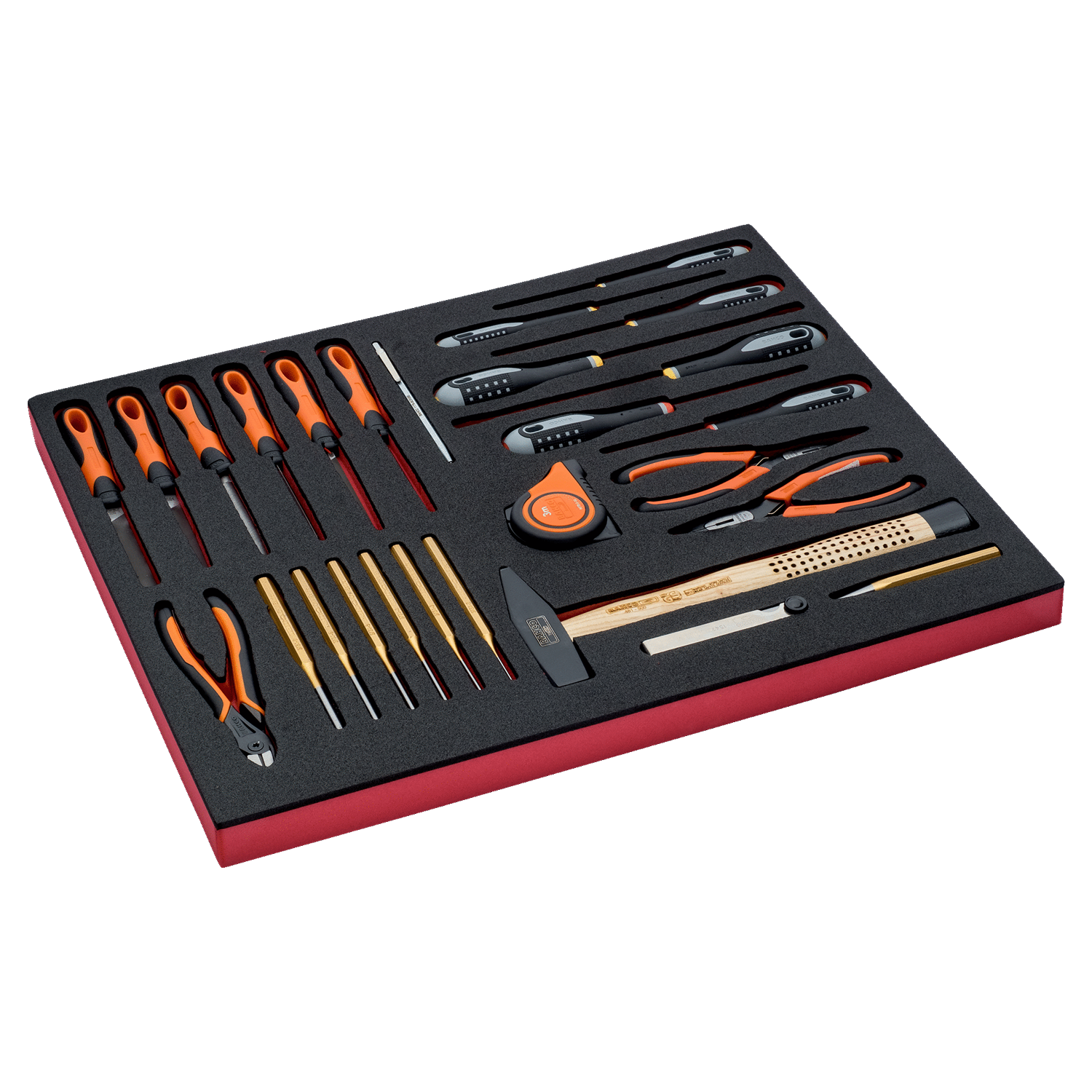 BAHCO FF1A5011 Fit&Go 3/3 Foam Inlay Pliers/Screwdriver Set 27 Pc - Premium Screwdriver Set from BAHCO - Shop now at Yew Aik.
