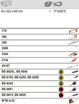 BAHCO FF1A5015 Fit&Go 3/3 Foam Inlay Screwdriver/ Hacksaw Set - Premium Screwdriver from BAHCO - Shop now at Yew Aik.