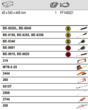 BAHCO FF1A5021 Fit&Go 3/3 Foam Screwdriver and Cutting Tool Set - Premium Screwdriver and Cutting Tool Set from BAHCO - Shop now at Yew Aik.