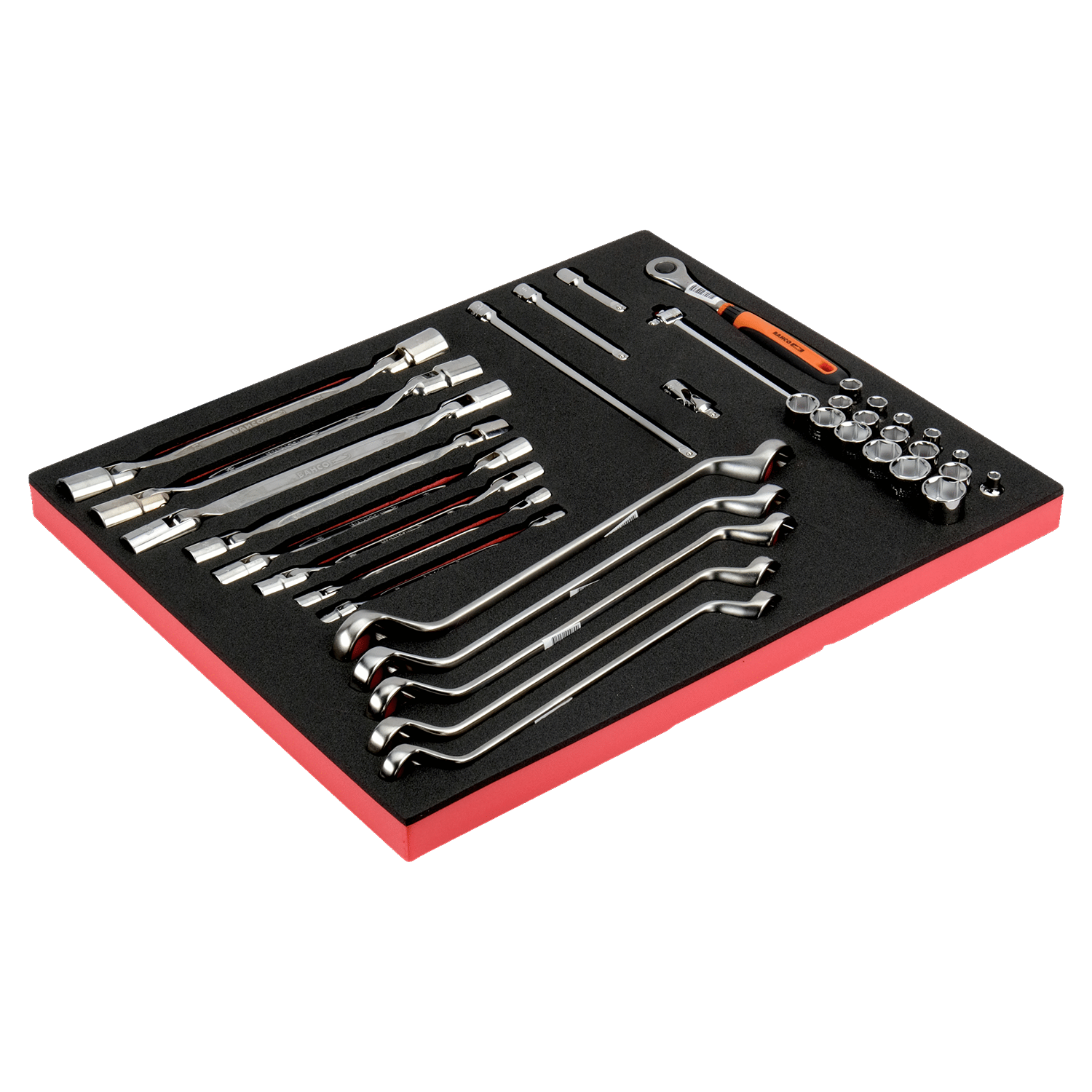 BAHCO FF1A5027 Fit&Go 3/3 Foam Inlay Socket and Wrench Set 36 Pcs - Premium Socket and Wrench Set from BAHCO - Shop now at Yew Aik.