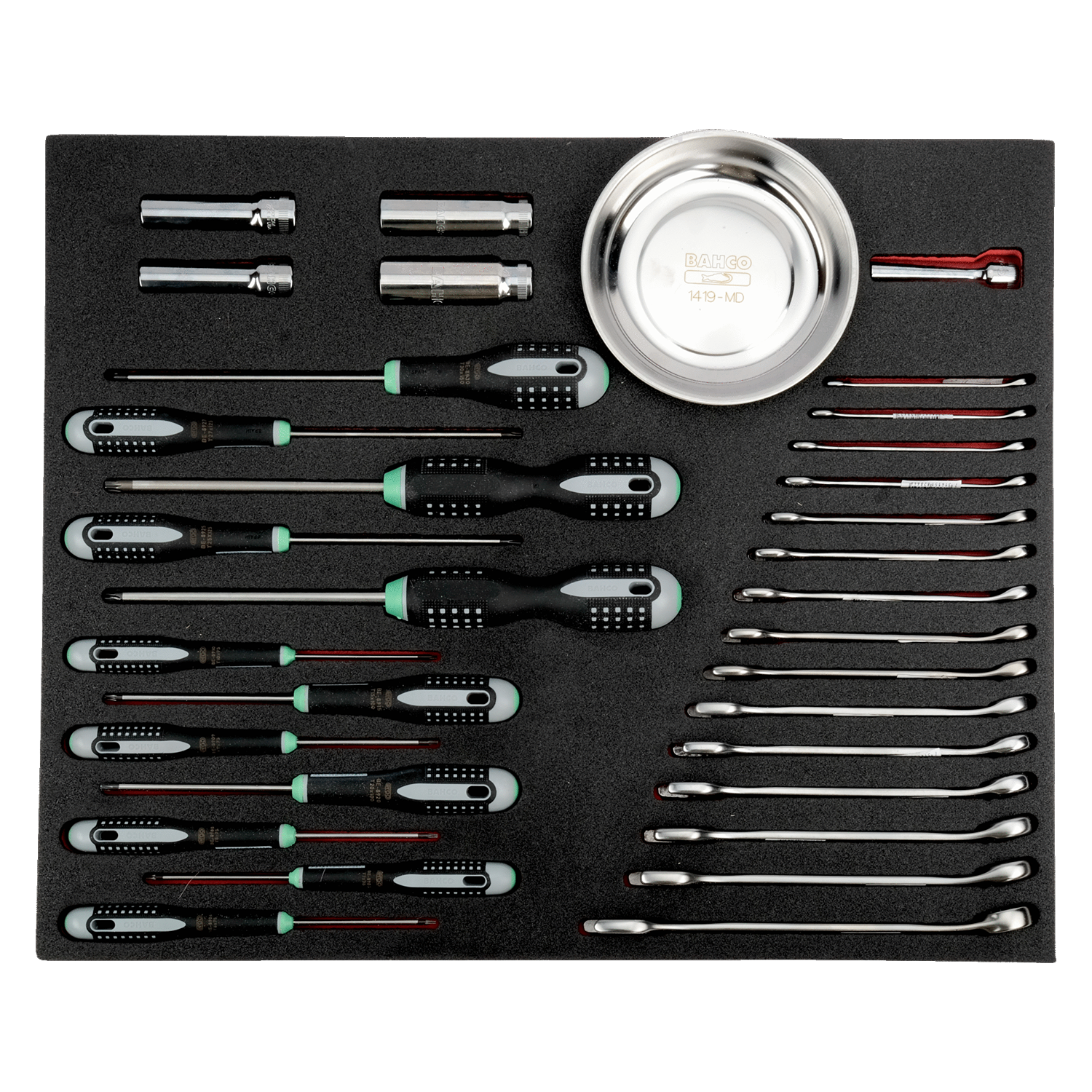 BAHCO FF1A5028 Fit&Go 3/3 Foam Inlay Socket and Wrench Set 32 Pcs - Premium Socket and Wrench Set from BAHCO - Shop now at Yew Aik.