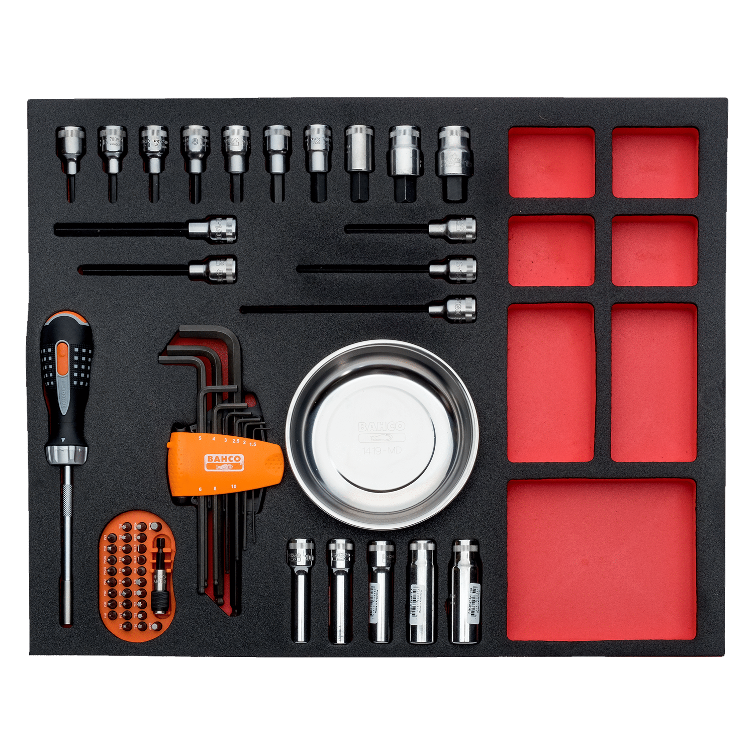 BAHCO FF1A5031 Fit&Go 3/3 Foam Inlay Screw/Socket Driver Set - Premium Socket Driver Set from BAHCO - Shop now at Yew Aik.