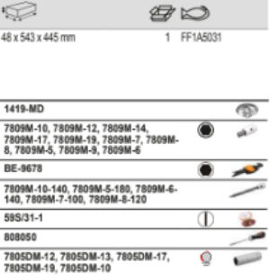BAHCO FF1A5031 Fit&Go 3/3 Foam Inlay Screw/Socket Driver Set - Premium Socket Driver Set from BAHCO - Shop now at Yew Aik.