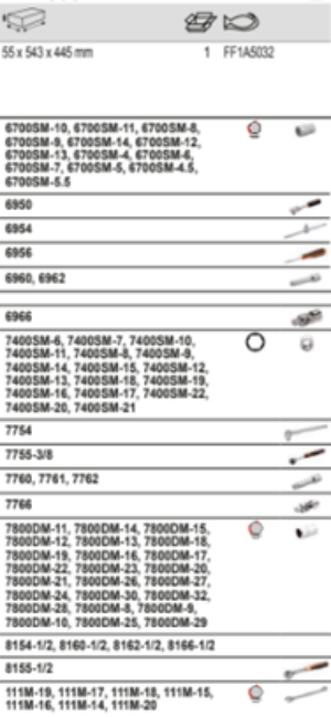 BAHCO FF1A5032 Fit&Go 3/3 Foam Inlay Socket and Wrench Set-75 Pcs - Premium Socket and Wrench Set from BAHCO - Shop now at Yew Aik.