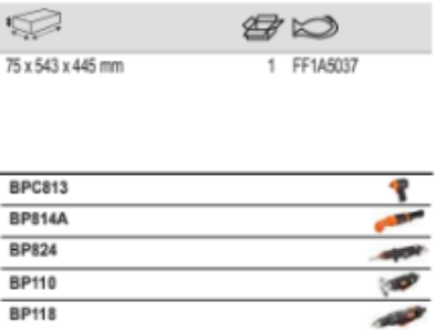 BAHCO FF1A5037 Fit&Go 3/3 Foam Inlay 1/2 Impact Wrench Set 12 Pcs - Premium Impact Wrench Set from BAHCO - Shop now at Yew Aik.