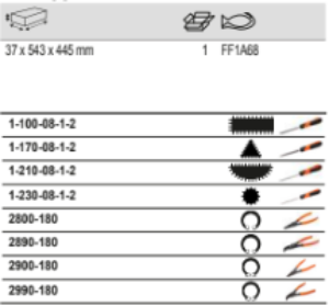 BAHCO FF1A51 Fit&Go 3/3 Foam Inlay File/Pliers/Punch Set - 23 Pcs - Premium Punch Set from BAHCO - Shop now at Yew Aik.