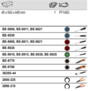 BAHCO FF1A53 Fit&Go 3/3 Foam Inlay Screwdriver/Key Set - 38 Pcs - Premium Screwdriver/Key Set from BAHCO - Shop now at Yew Aik.