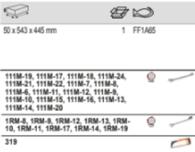 BAHCO FF1A65 Fit&Go 3/3 Foam Inlay Wrenches/Hand Hacksaw Set - Premium Hand Hacksaw Set from BAHCO - Shop now at Yew Aik.