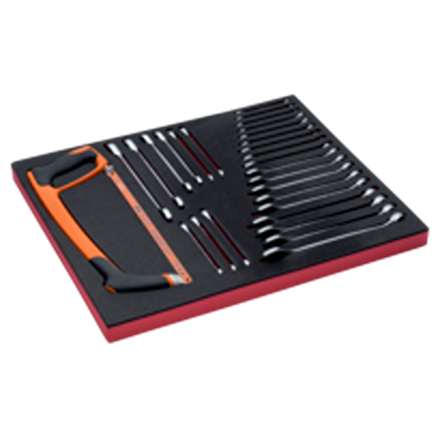 BAHCO FF1A65 Fit&Go 3/3 Foam Inlay Wrenches/Hand Hacksaw Set - Premium Hand Hacksaw Set from BAHCO - Shop now at Yew Aik.