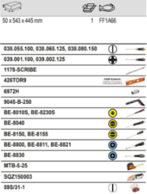 BAHCO FF1A66 Fit&Go 3/3 Foam Inlay Measuring & Screwdriver Set - Premium Screwdriver Set from BAHCO - Shop now at Yew Aik.