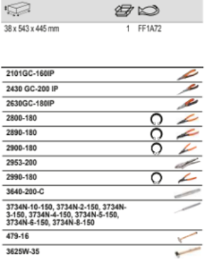 BAHCO FF1A72 Fit&Go 3/3 Foam Inlay Automotive Pliers Set - 18 Pcs - Premium Automotive Pliers Set from BAHCO - Shop now at Yew Aik.