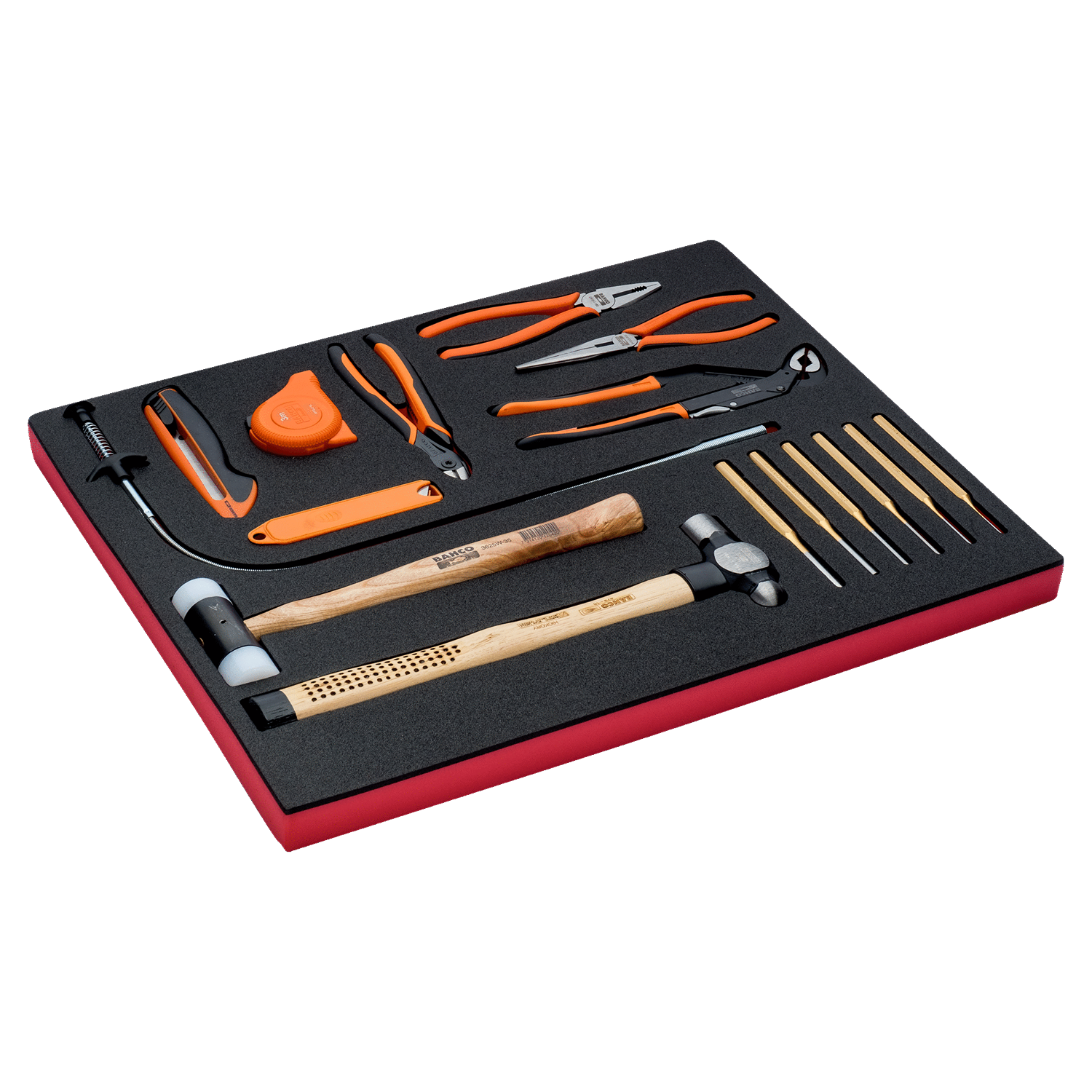 BAHCO FF1A82 Fit&Go 3/3 Foam Inlay Pliers & Measuring Tape - Premium Pliers from BAHCO - Shop now at Yew Aik.