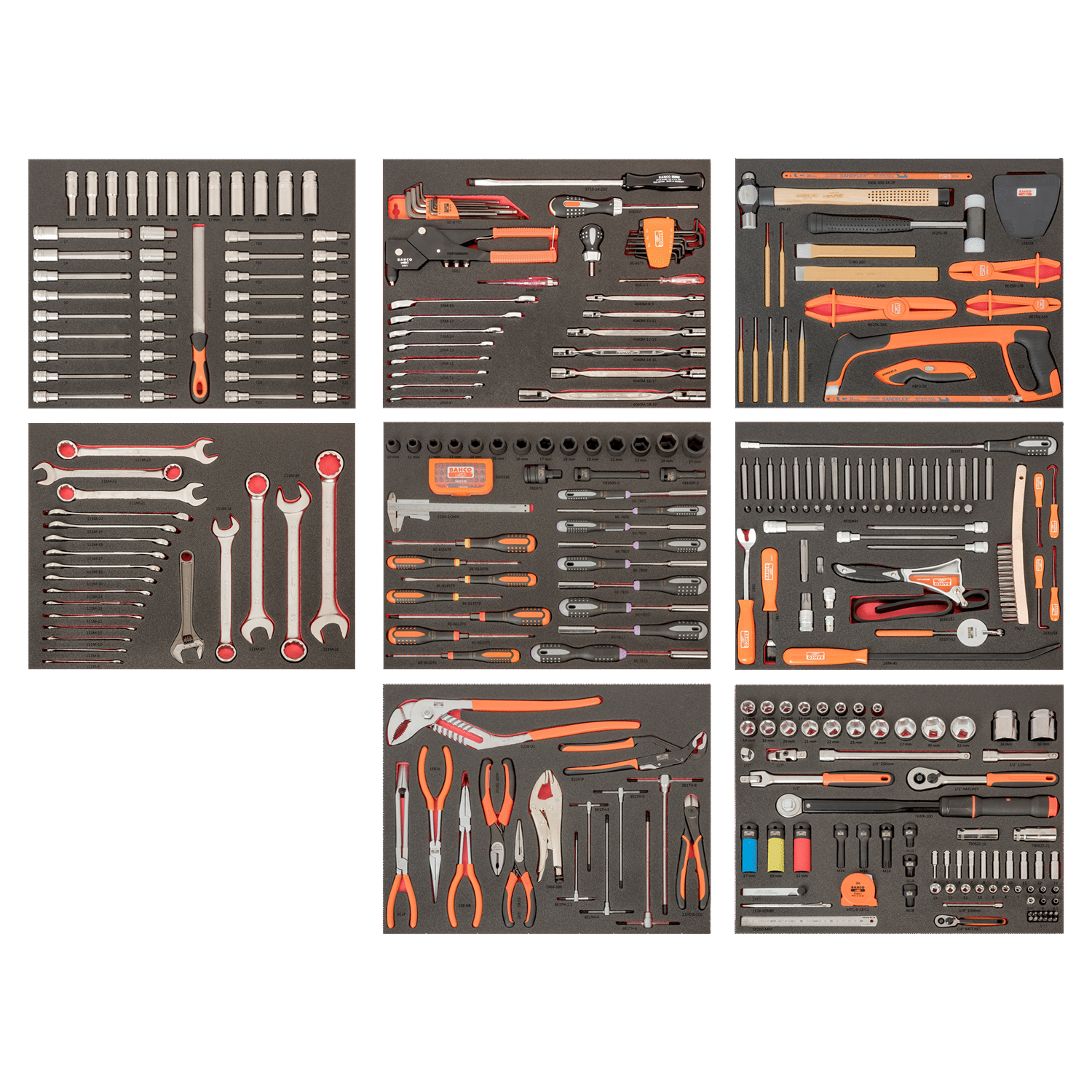 BAHCO FF1ASET-AUTO Auto Repair 8 Foam Tool Kit - 357 pcs - Premium Tool Kit from BAHCO - Shop now at Yew Aik.