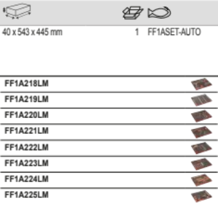 BAHCO FF1ASET-AUTO Auto Repair 8 Foam Tool Kit - 357 pcs - Premium Tool Kit from BAHCO - Shop now at Yew Aik.