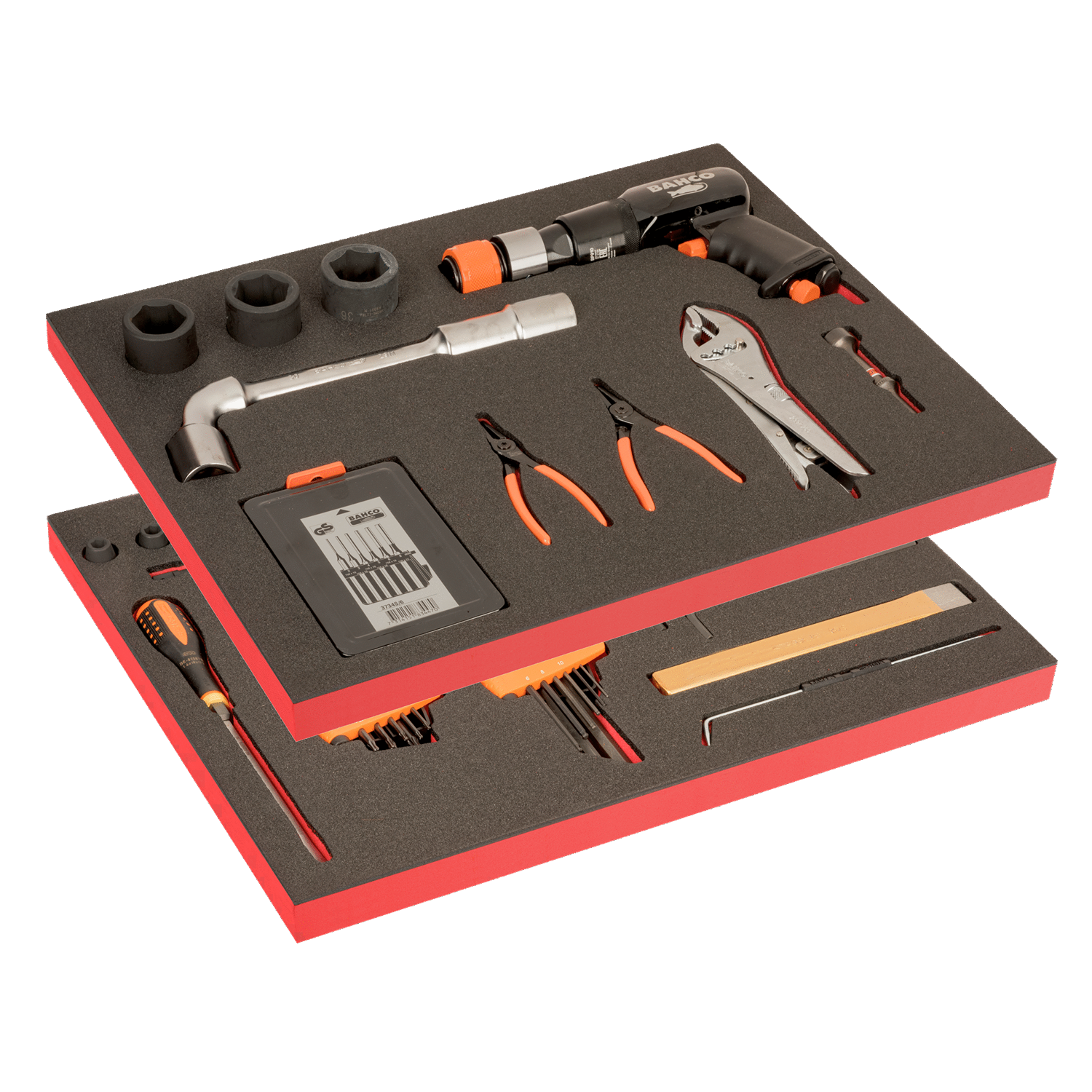 BAHCO FF1ASET-AUTO-M1 Auto Repair 2 Foam Tool Kit - 62 pcs - Premium Tool Kit from BAHCO - Shop now at Yew Aik.