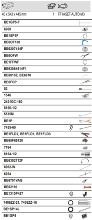 BAHCO FF1ASET-AUTO-M3 Auto Repair 2 Foam Tool Kit - 34 pcs - Premium Tool Kit from BAHCO - Shop now at Yew Aik.