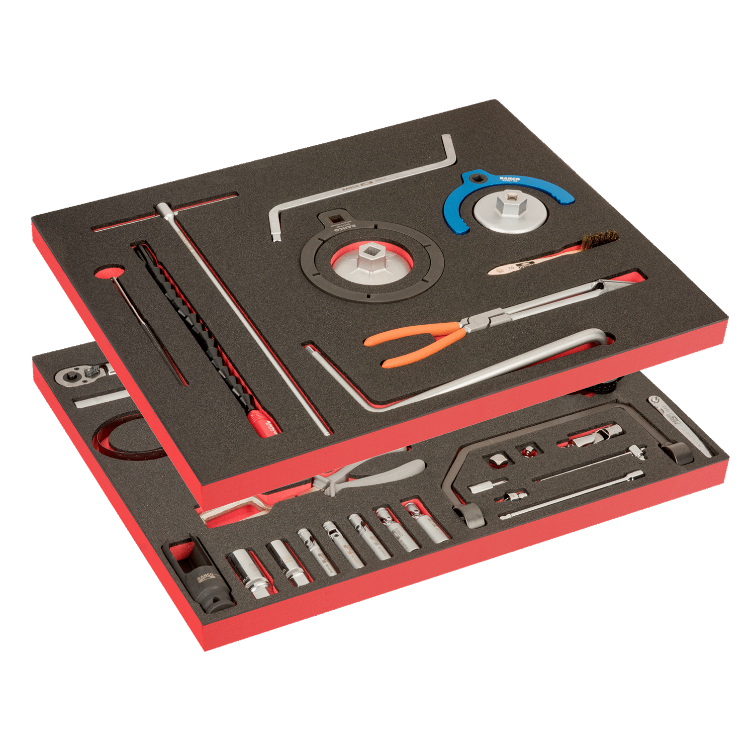 BAHCO FF1ASET-AUTO-M3 Auto Repair 2 Foam Tool Kit - 34 pcs - Premium Tool Kit from BAHCO - Shop now at Yew Aik.