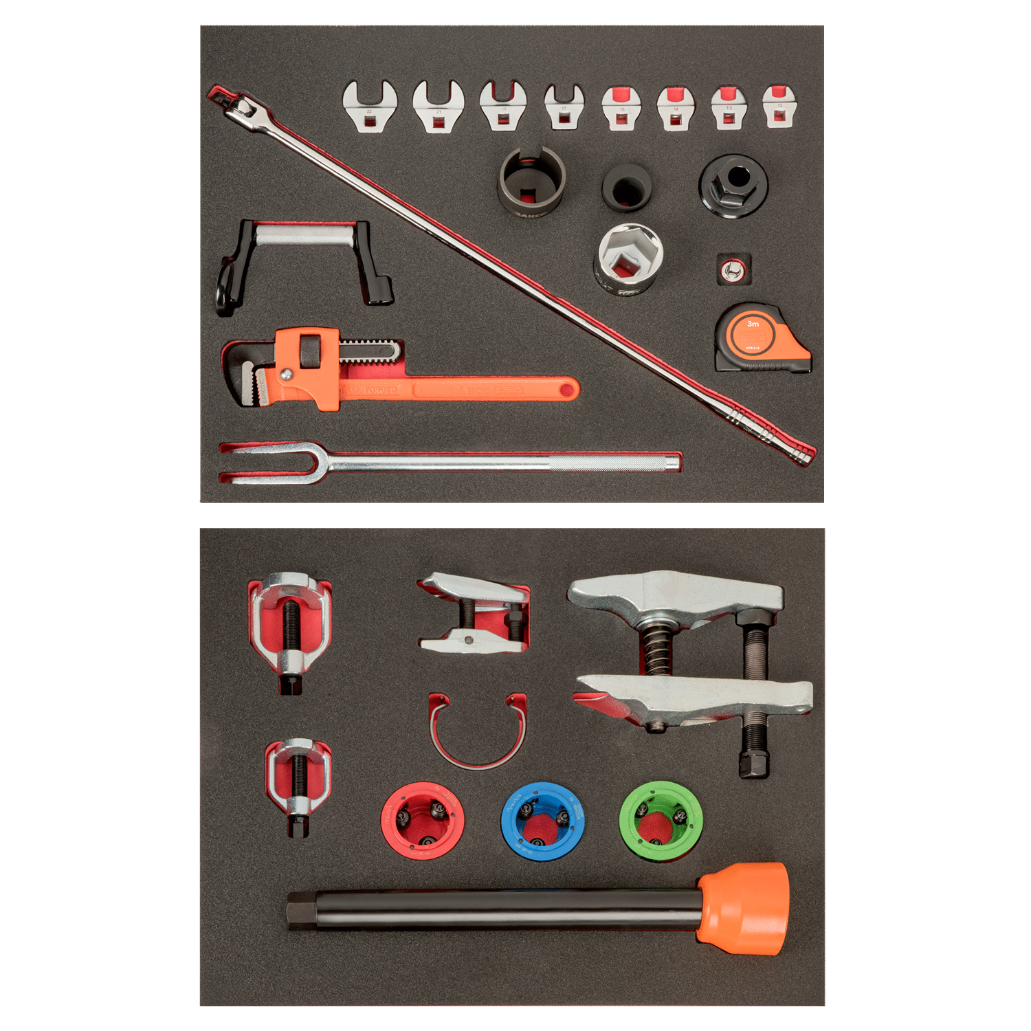 BAHCO FF1ASET-AUTO-M4 Auto Repair 2 Foam Tool Kit - 23 pcs - Premium Tool Kit from BAHCO - Shop now at Yew Aik.