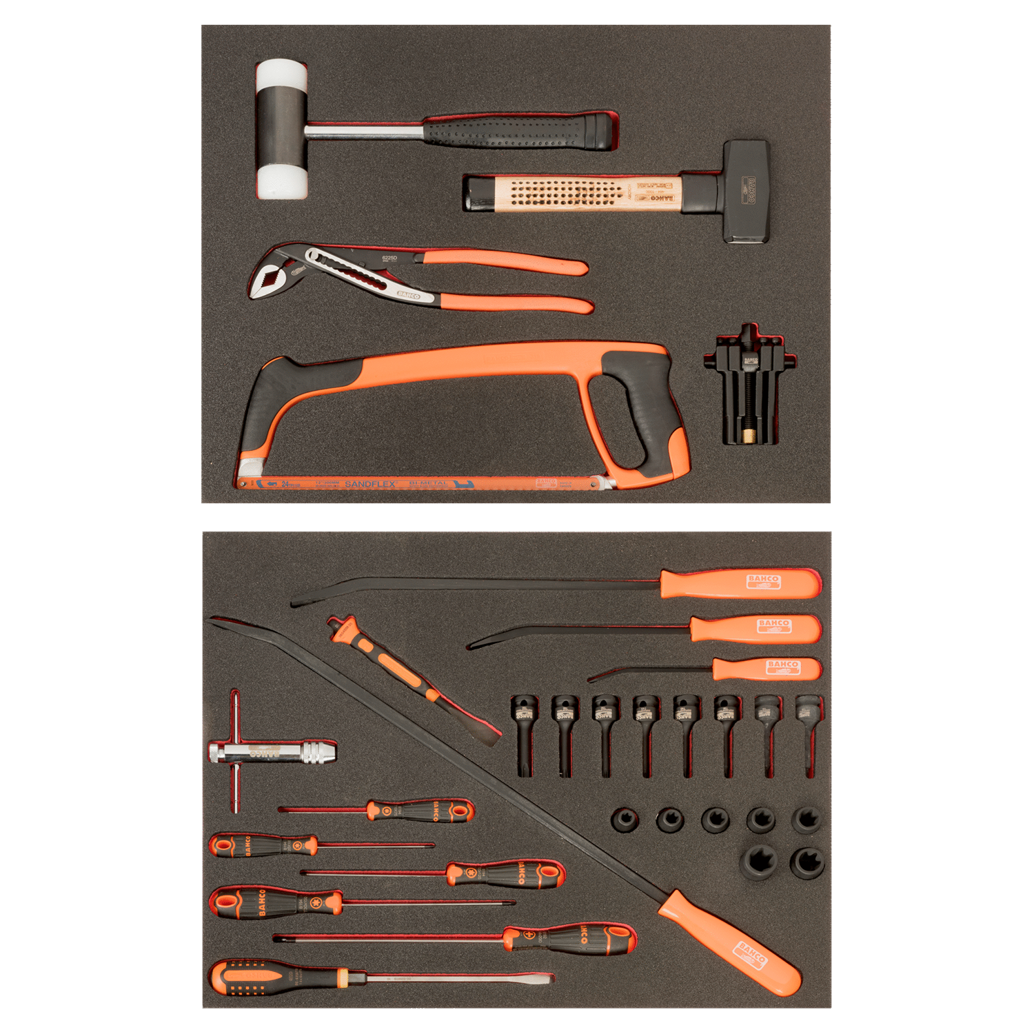 BAHCO FF1ASET-AUTO-M5 Auto Repair 2 Foam Tool Kit - 32 pcs - Premium Tool Kit from BAHCO - Shop now at Yew Aik.