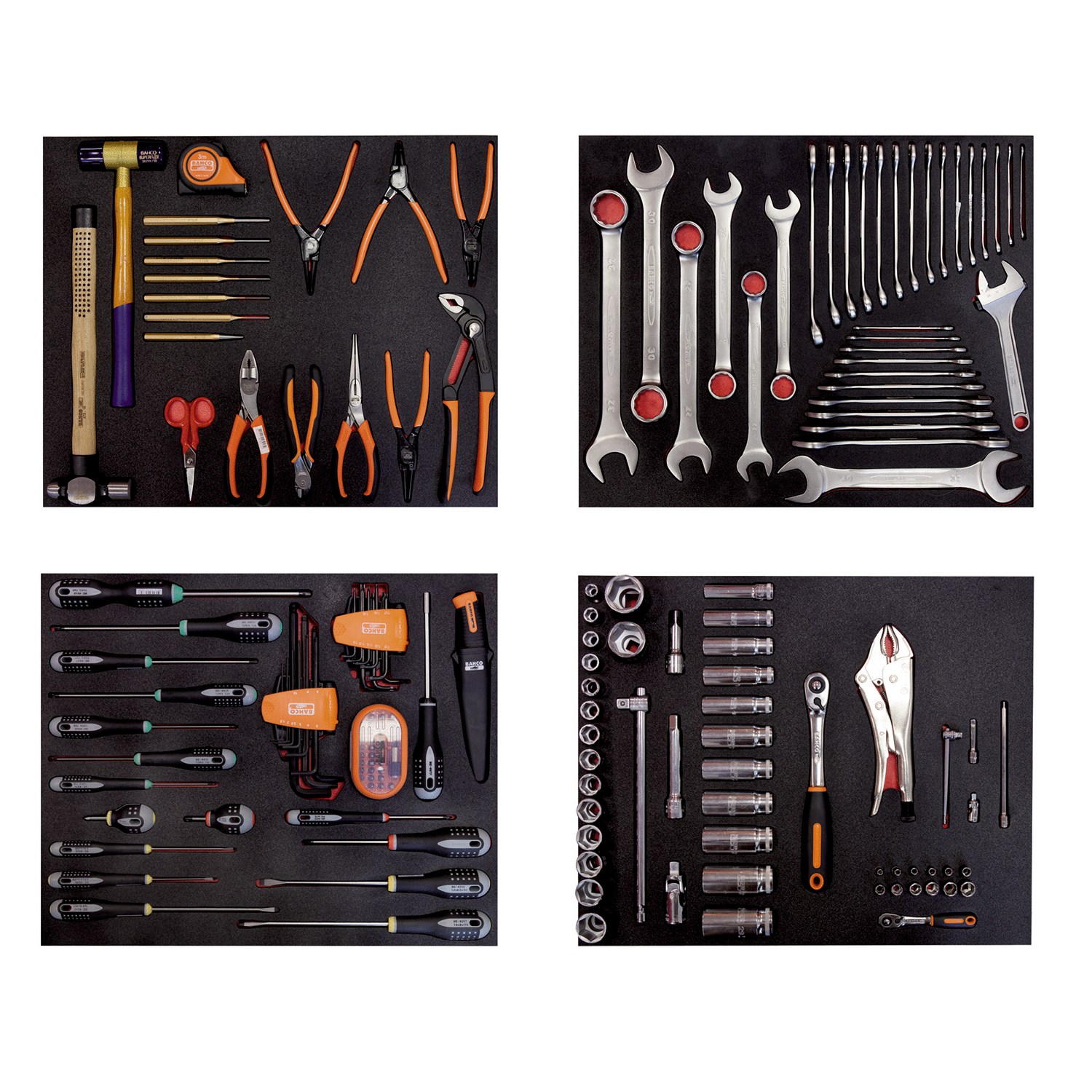 BAHCO FF1ASET-AUTO2 Auto Repair 4 Foam Toolkit - 168 Pcs - Premium Toolkit from BAHCO - Shop now at Yew Aik.