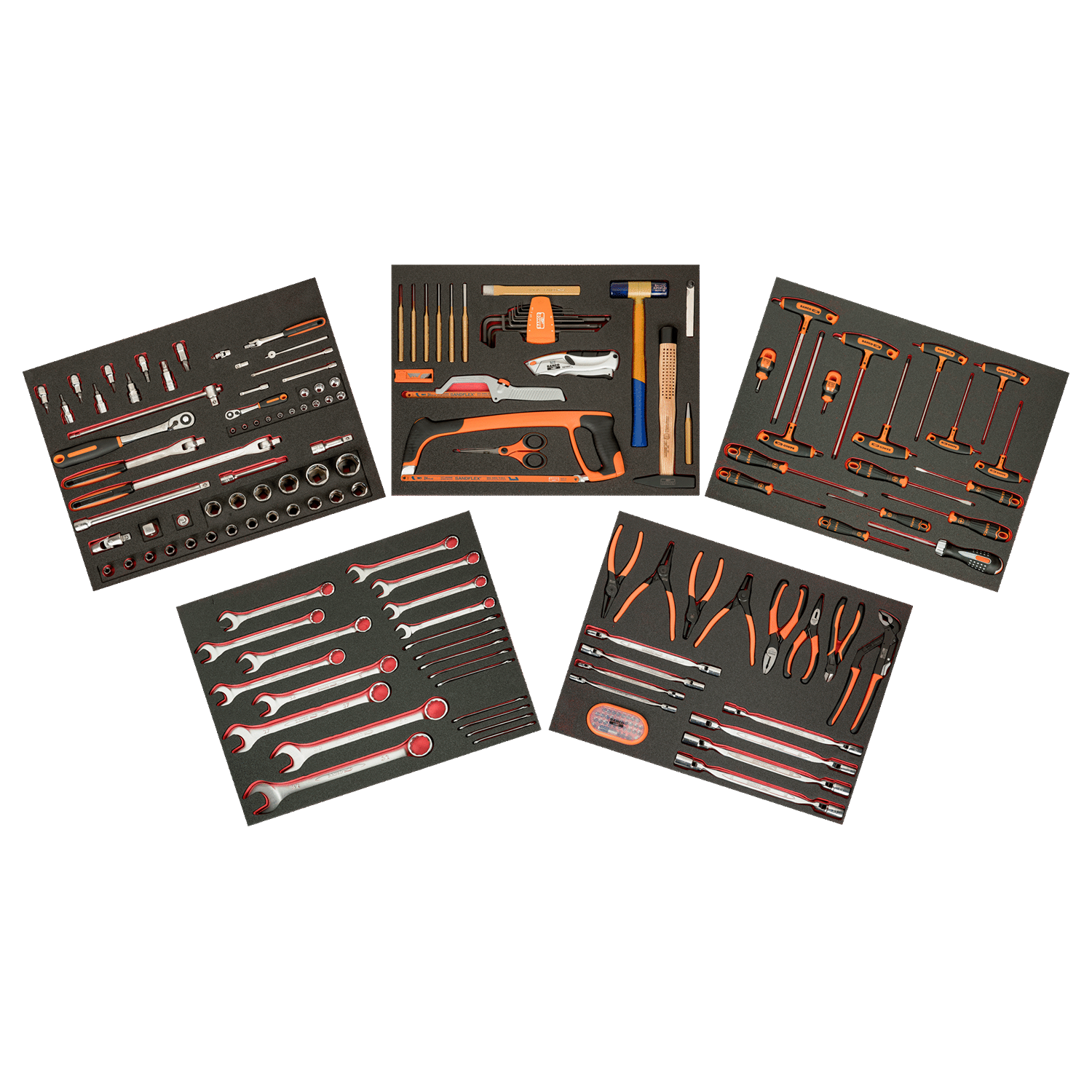 BAHCO FF1ASET-MRO3 MRO 5 Foam Application Toolkits 188 Pcs - Premium Application Toolkits from BAHCO - Shop now at Yew Aik.