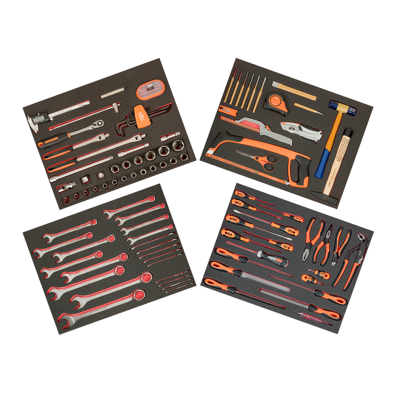 BAHCO FF1ASET-MRO4 MRO 4 Foam Toolkit - 147 Pcs (BAHCO Tools) - Premium Toolkit from BAHCO - Shop now at Yew Aik.