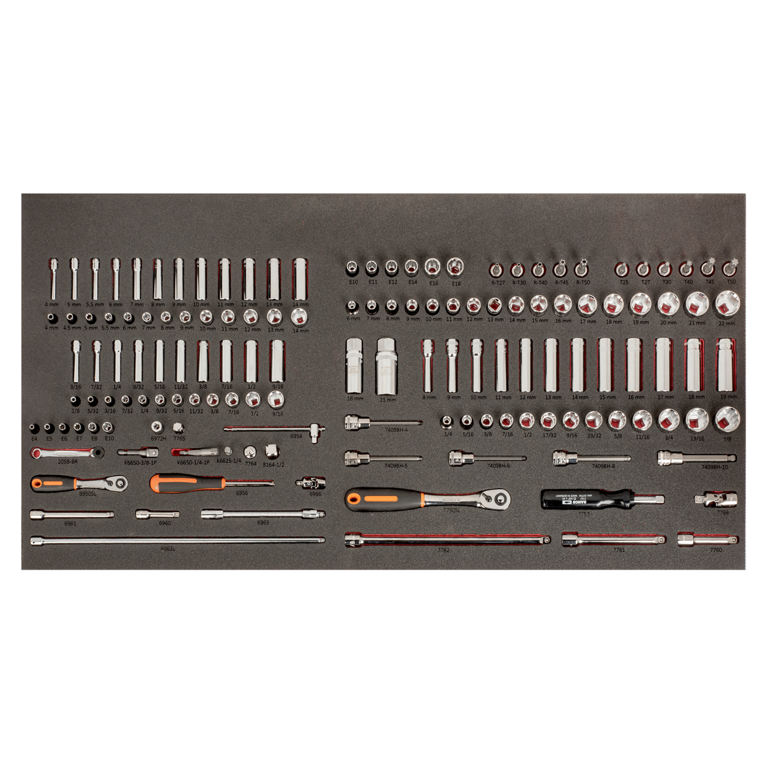 BAHCO FF1B01LM Foam Inlay for 40 Trolley 1/4 Metric & Socket Sets - Premium Foam Inlay from BAHCO - Shop now at Yew Aik.