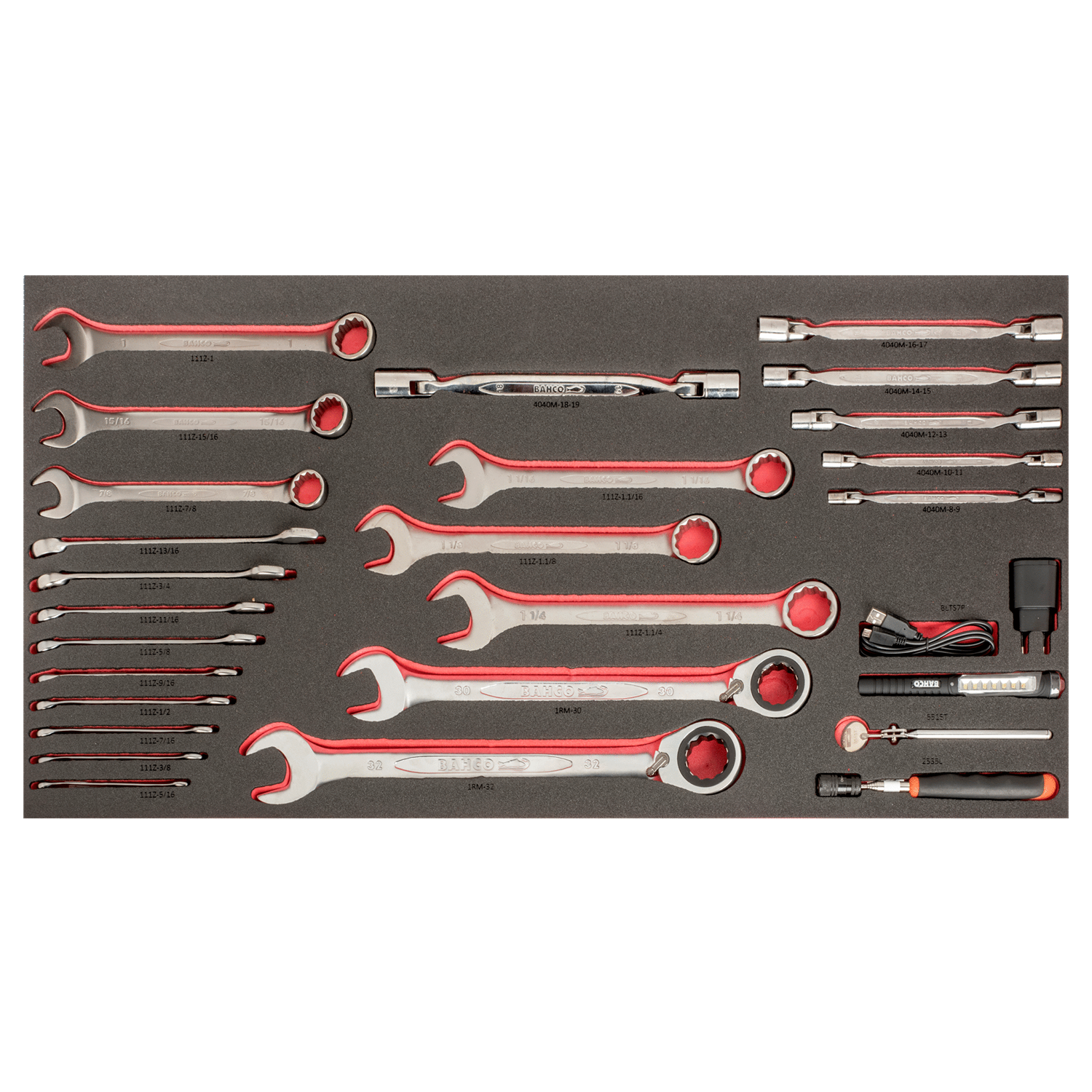 BAHCO FF1B04LM Foam Inlay for 40 Trolley Spanner & Telescopic - Premium Spanner from BAHCO - Shop now at Yew Aik.