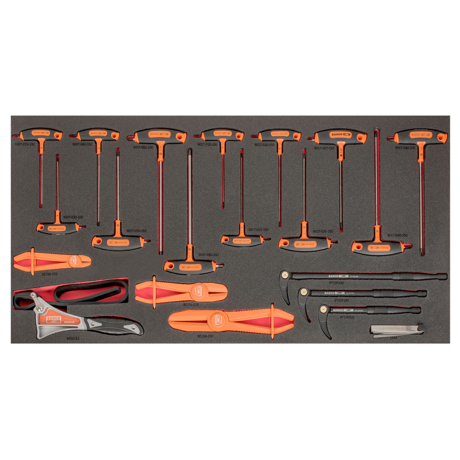 BAHCO FF1B09LM Foam Inlay for 40 Trolley Pry Bars & Gauges Sets - Premium Gauges Set from BAHCO - Shop now at Yew Aik.