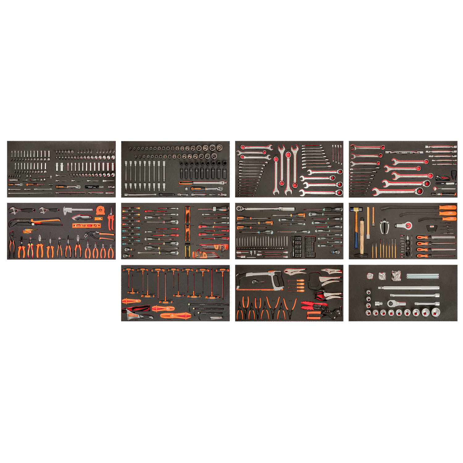 BAHCO FF1BSET-MONSTER General Purpose 11 Foam Tool Kit - 758 pcs - Premium Tool Kit from BAHCO - Shop now at Yew Aik.