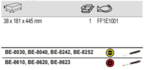 BAHCO FF1E1001 Fit&Go 1/3 Foam Inlay 4 Slotted Screwdriver Set - Premium Screwdriver Set from BAHCO - Shop now at Yew Aik.