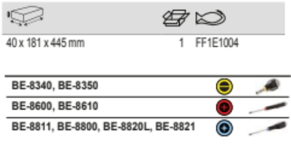 BAHCO FF1E1004 Fit&Go 1/3 Foam Inlay Slotted Screwdriver Set - Premium Screwdriver Set from BAHCO - Shop now at Yew Aik.