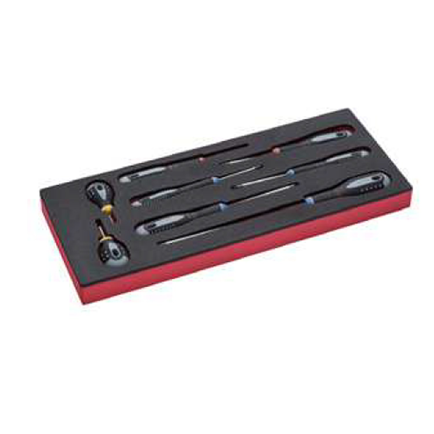 BAHCO FF1E1004 Fit&Go 1/3 Foam Inlay Slotted Screwdriver Set - Premium Screwdriver Set from BAHCO - Shop now at Yew Aik.