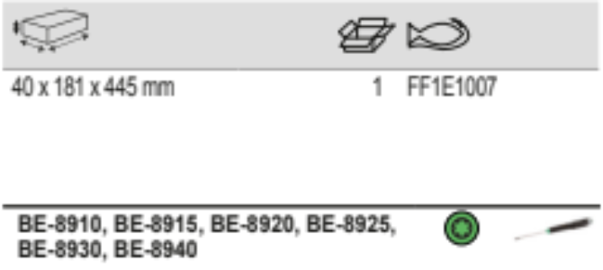 BAHCO FF1E1007 Fit&Go 1/3 Foam Inlay TORX® Screwdriver Set - Premium Screwdriver Set from BAHCO - Shop now at Yew Aik.