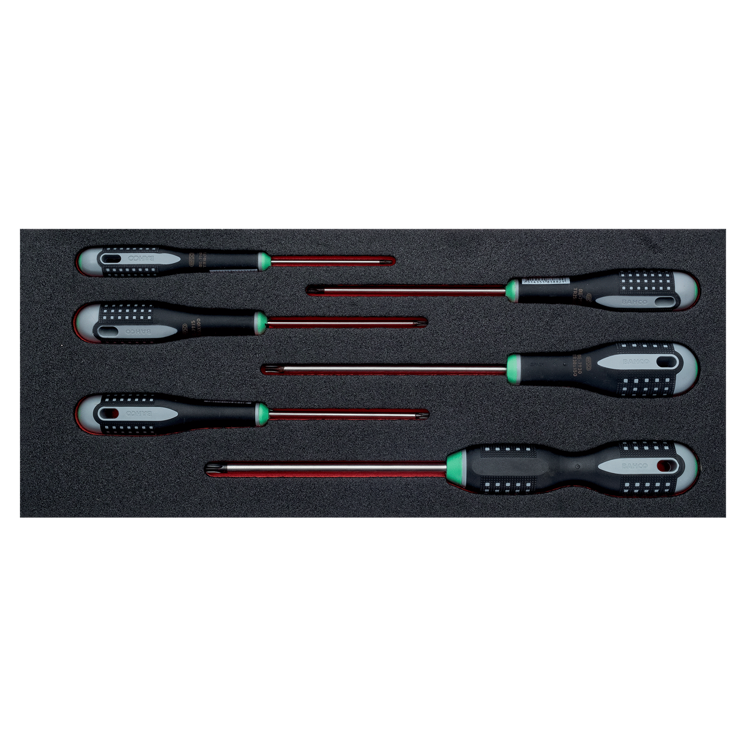 BAHCO FF1E1008 Fit&Go 1/3 Foam Inlay TORX® Screwdriver Set - Premium Screwdriver Set from BAHCO - Shop now at Yew Aik.