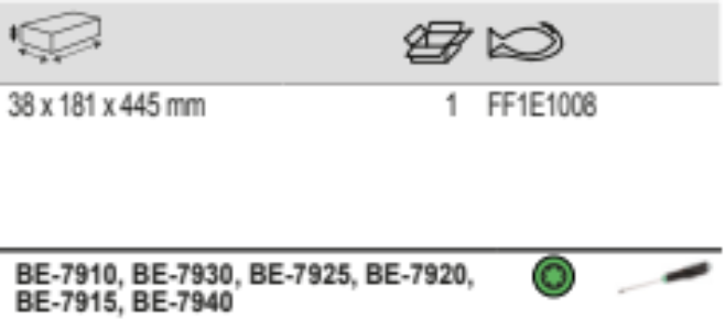 BAHCO FF1E1008 Fit&Go 1/3 Foam Inlay TORX® Screwdriver Set - Premium Screwdriver Set from BAHCO - Shop now at Yew Aik.