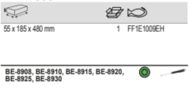 BAHCO FF1E1009EH Fit&Go 1/3 Foam Inlay Torx Screwdriver Set T8T30 - Premium Screwdriver Set from BAHCO - Shop now at Yew Aik.