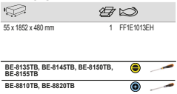 BAHCO FF1E1013EH Fit&Go 1/3 Foam Inlay ERGO Blade Screwdriver Set - Premium Screwdriver Set from BAHCO - Shop now at Yew Aik.