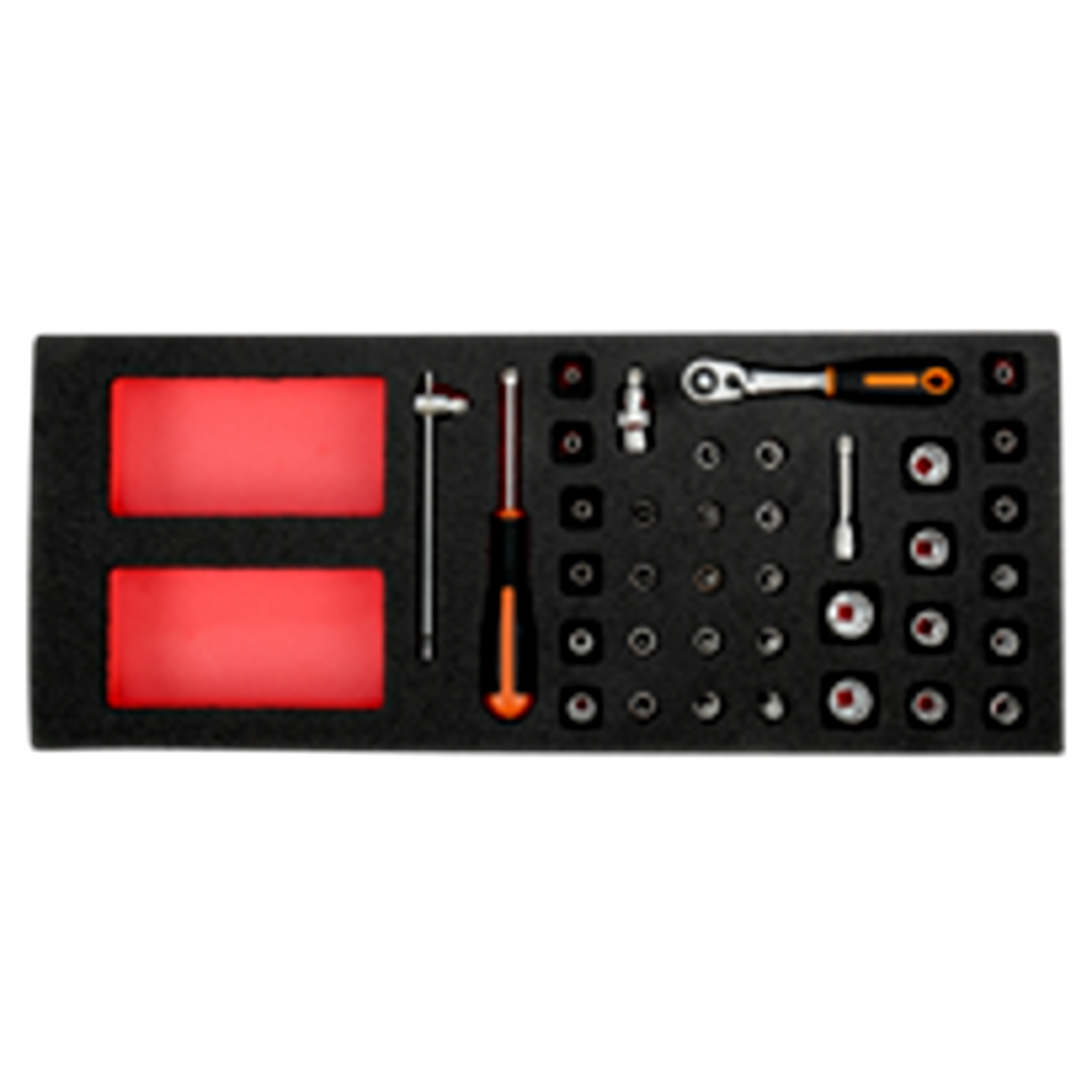 BAHCO FF1E2001 Fit&Go 1/3 Foam Inlay 1/4” Socket and Pear Head - Premium Socket from BAHCO - Shop now at Yew Aik.