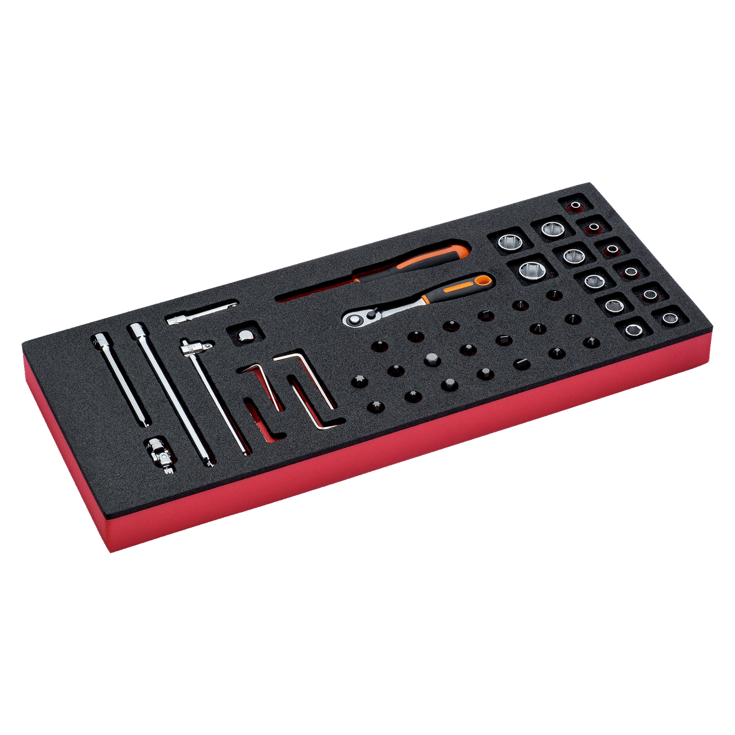 BAHCO FF1E2002 Fit&Go 1/3 Foam Inlay 1/4” Socket and Pear Head - Premium Socket from BAHCO - Shop now at Yew Aik.