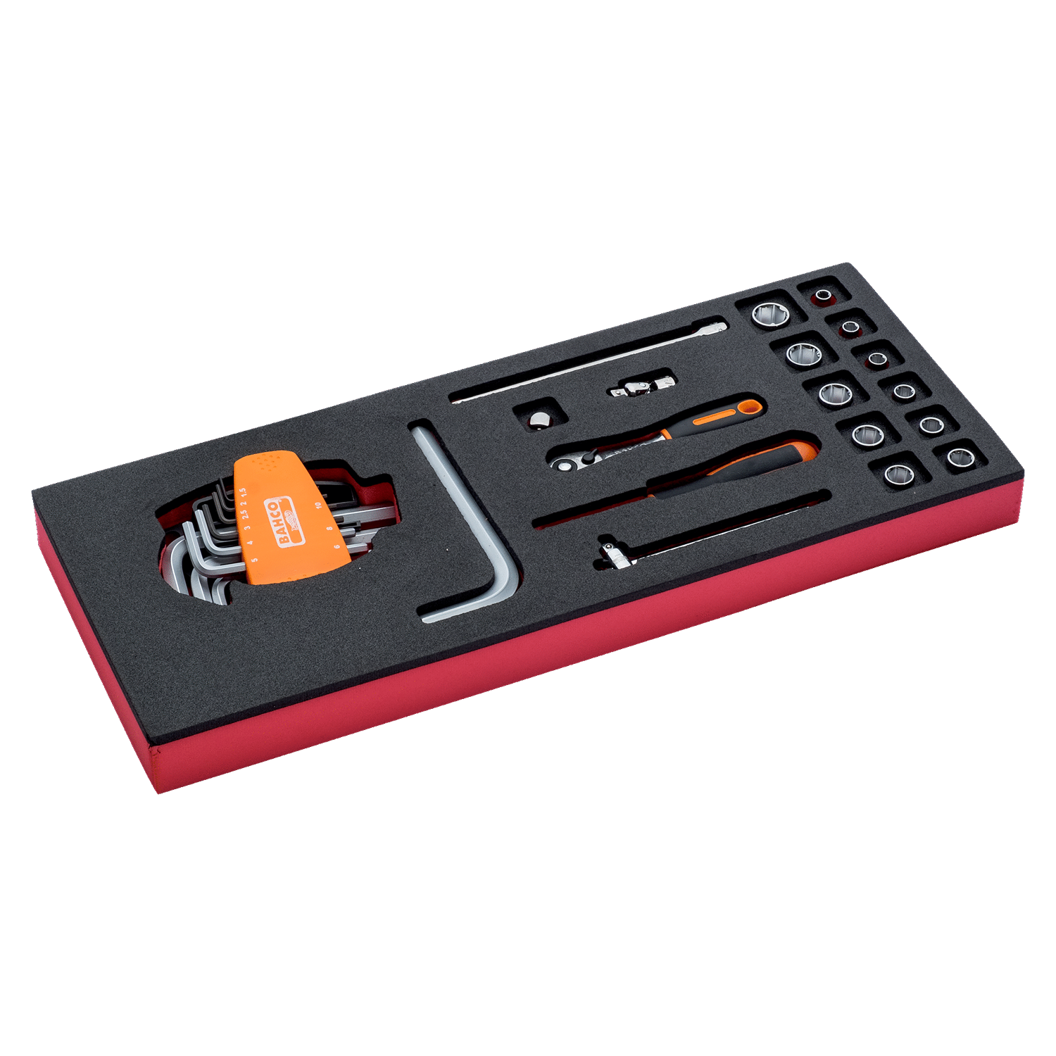 BAHCO FF1E2003 Fit&Go 1/3 Foam Inlay 1/4” Socket and Pear Head - Premium Socket from BAHCO - Shop now at Yew Aik.