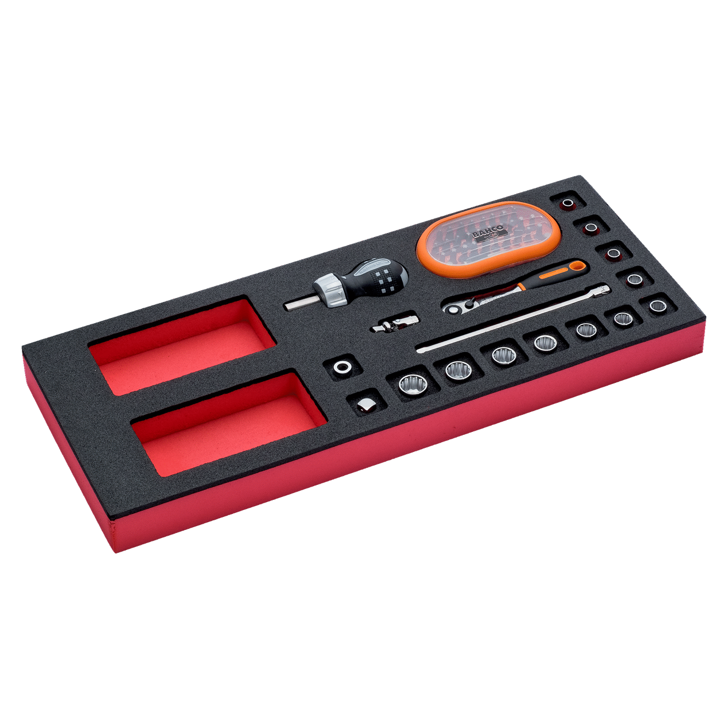 BAHCO FF1E2004 Fit&Go 1/3 Foam Inlay 1/4” Socket and Pear Head - Premium Socket from BAHCO - Shop now at Yew Aik.