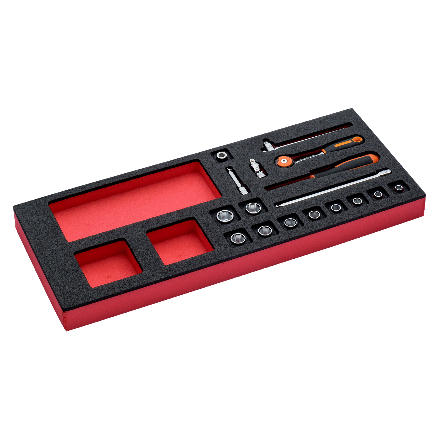 BAHCO FF1E2005 Fit&Go 1/3 Foam Inlay 1/4” Socket and Pear Head - Premium Socket from BAHCO - Shop now at Yew Aik.